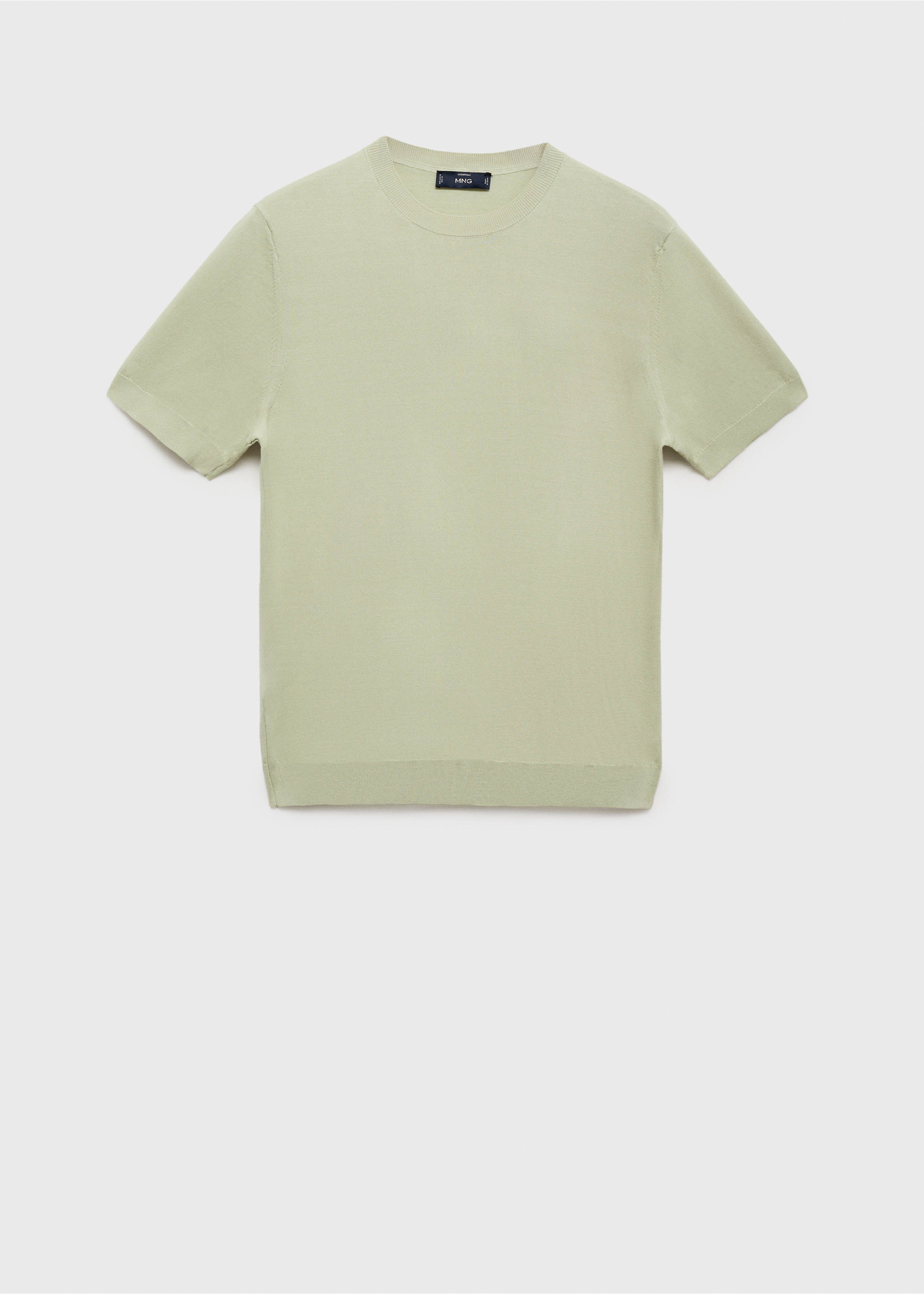 Хлопковая футболка из тонкого трикотажа - Изделие без модели, Яблочно-зеленый. Ref: 17061245-00.