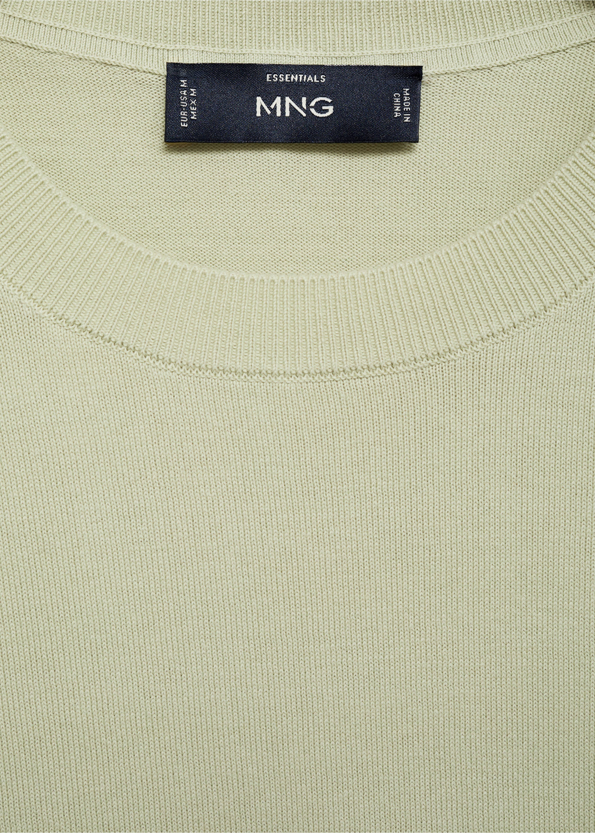 Хлопковая футболка из тонкого трикотажа - Деталь изделия 8, Яблочно-зеленый. Ref: 17061245-00.