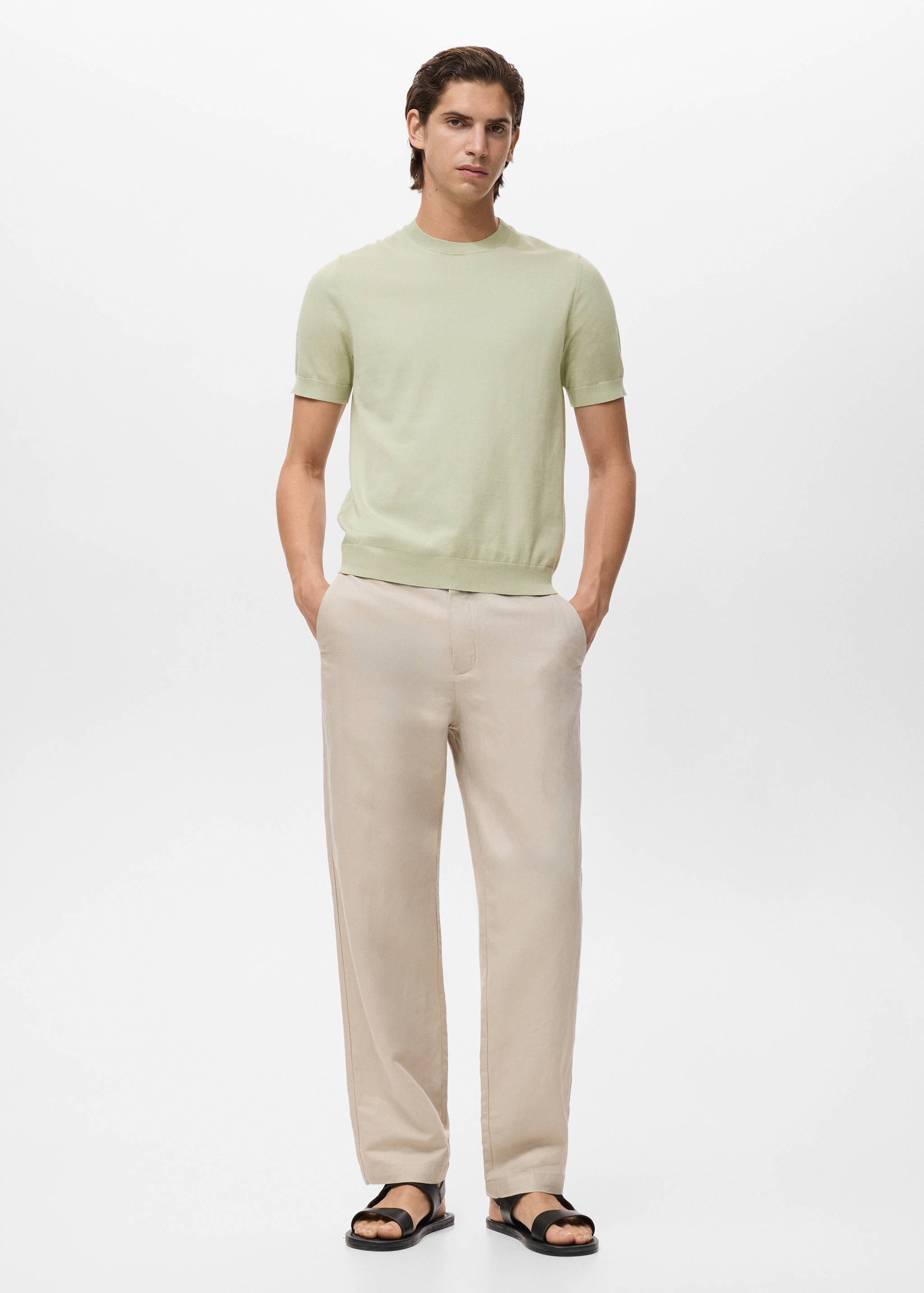 T-shirt maille fine coton - Plan général