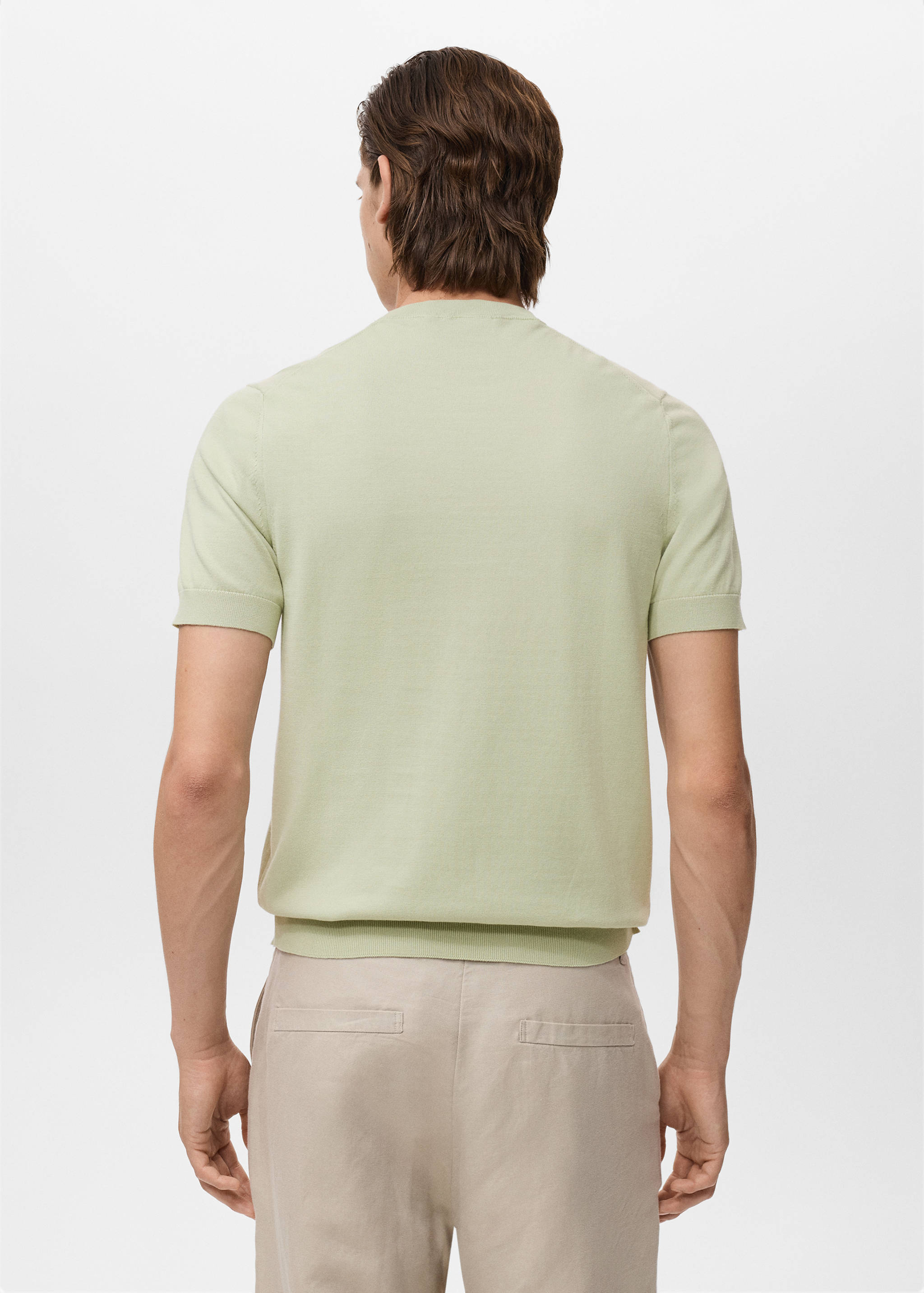 T-shirt maille fine coton - Verso de l’article