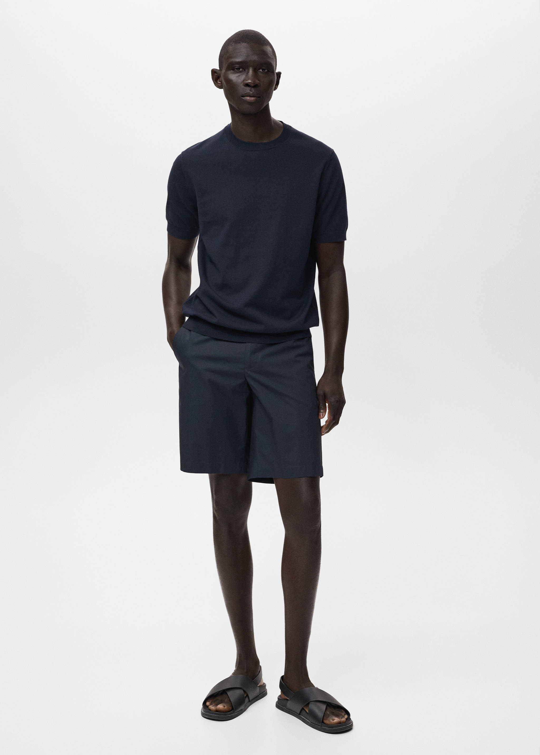 T-shirt maille fine coton - Plan général