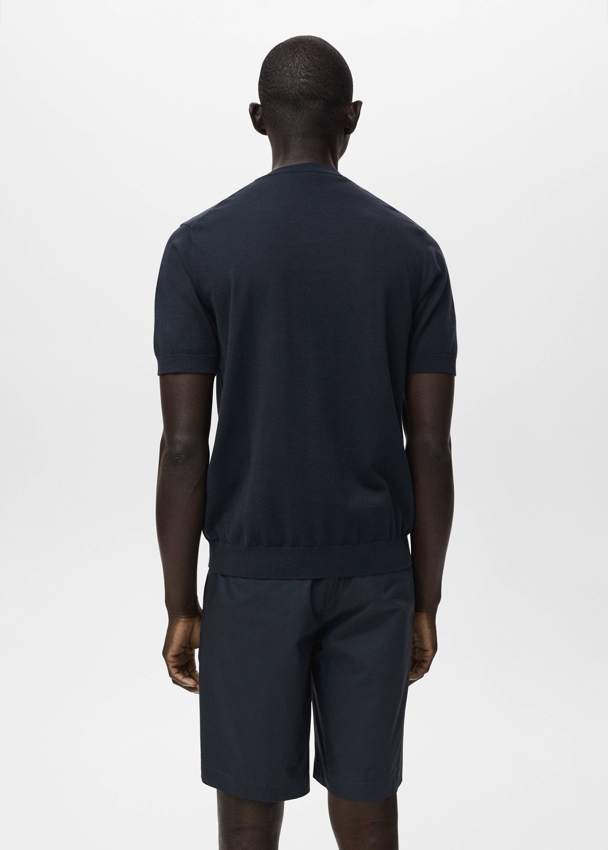 T-shirt maille fine coton - Verso de l’article