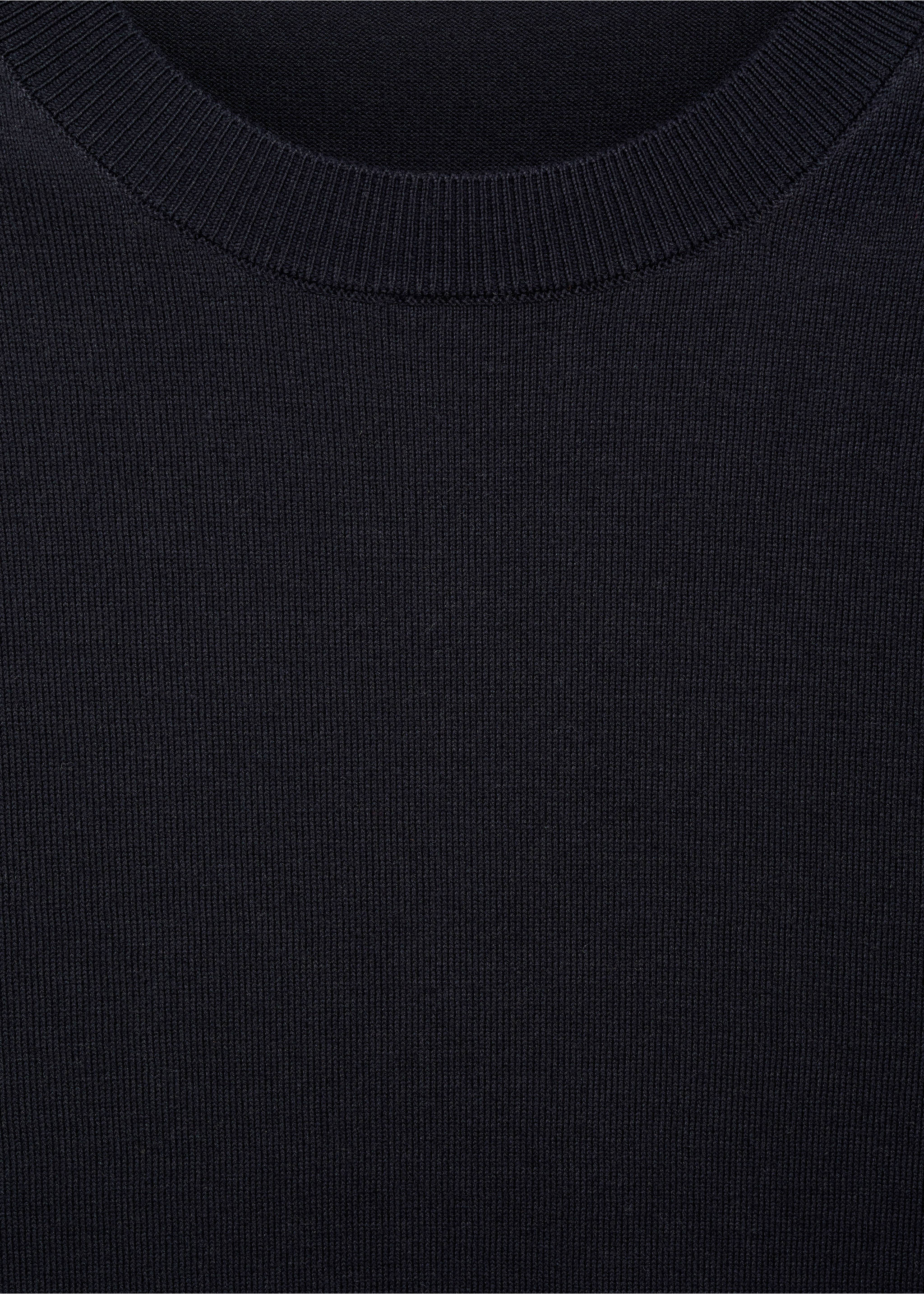 Хлопковая футболка из тонкого трикотажа - Деталь изделия 8, Синяя ночь. Ref: 17061245-01.