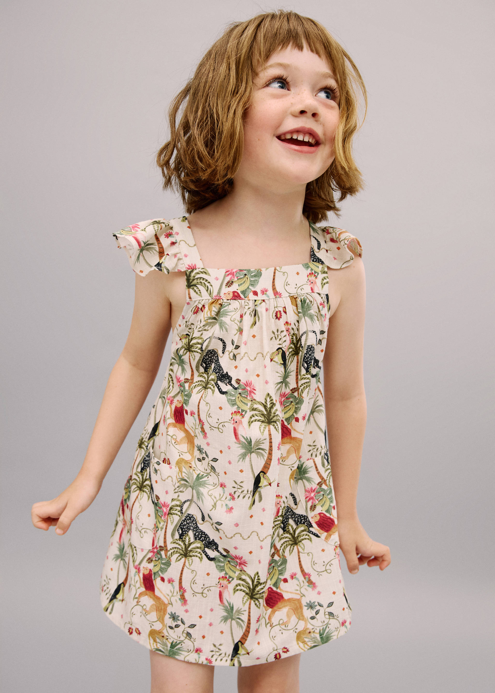 Floral print dress - General plane