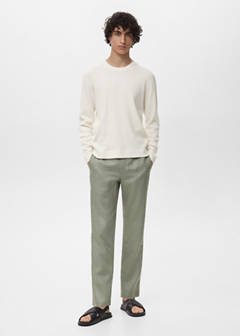 Fine rib-knit cotton sweater — Off White 2