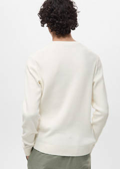 Fine rib-knit cotton sweater — Off White 3