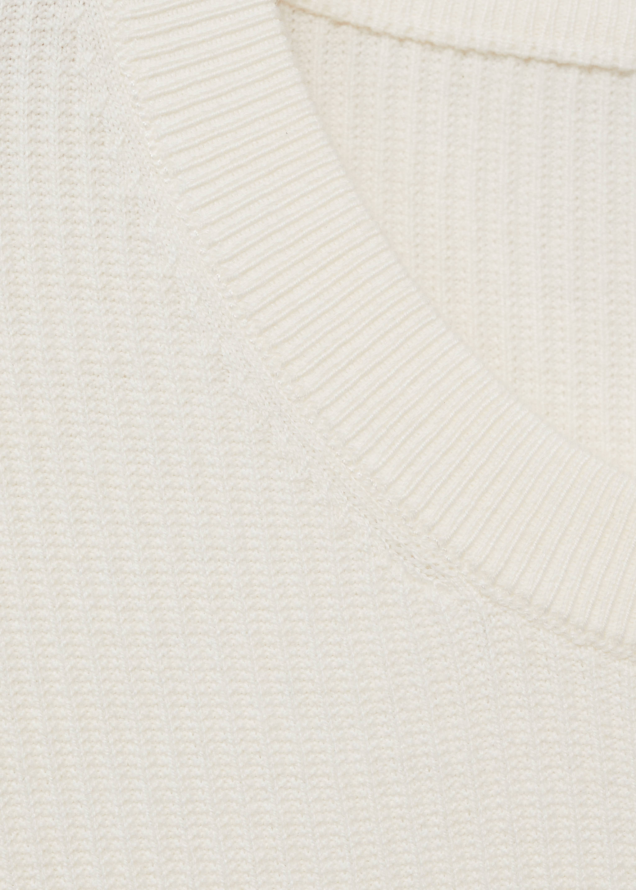 Fine rib-knit cotton sweater - Details of the article 8