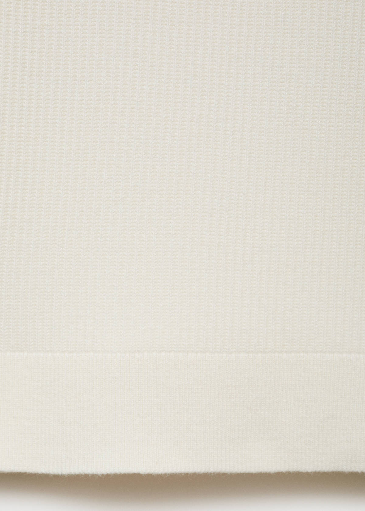 Fine rib-knit cotton sweater — Off White