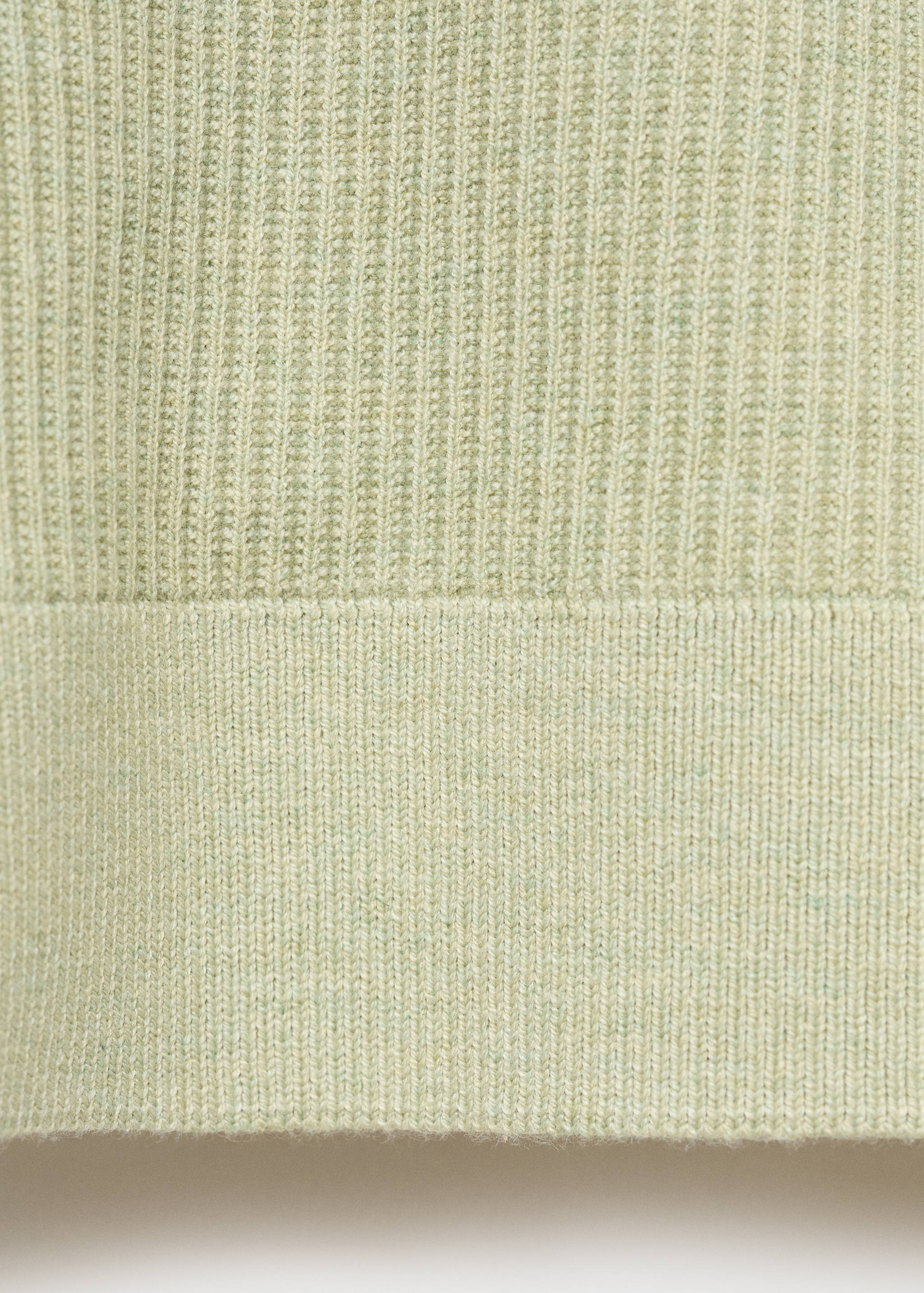 Fine rib-knit cotton sweater - Details of the article 0