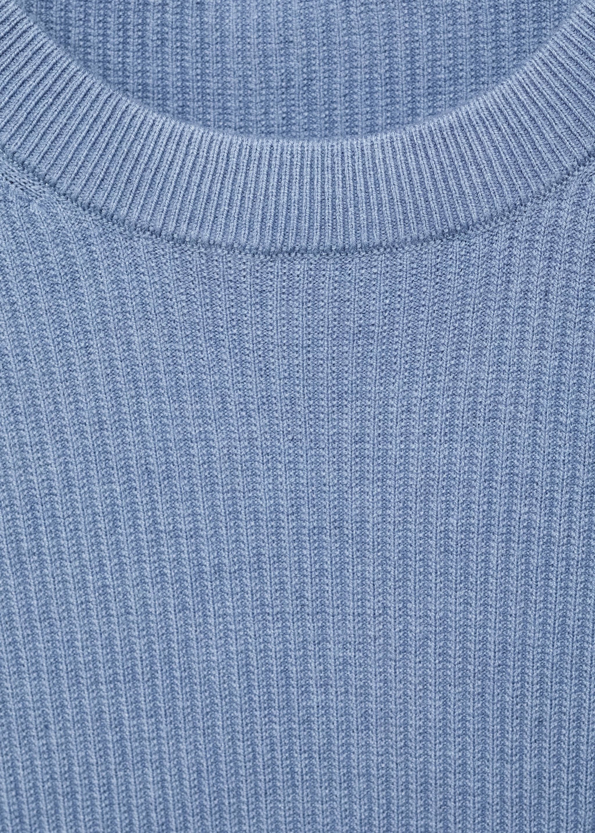 Fine rib-knit cotton sweater - Details of the article 8