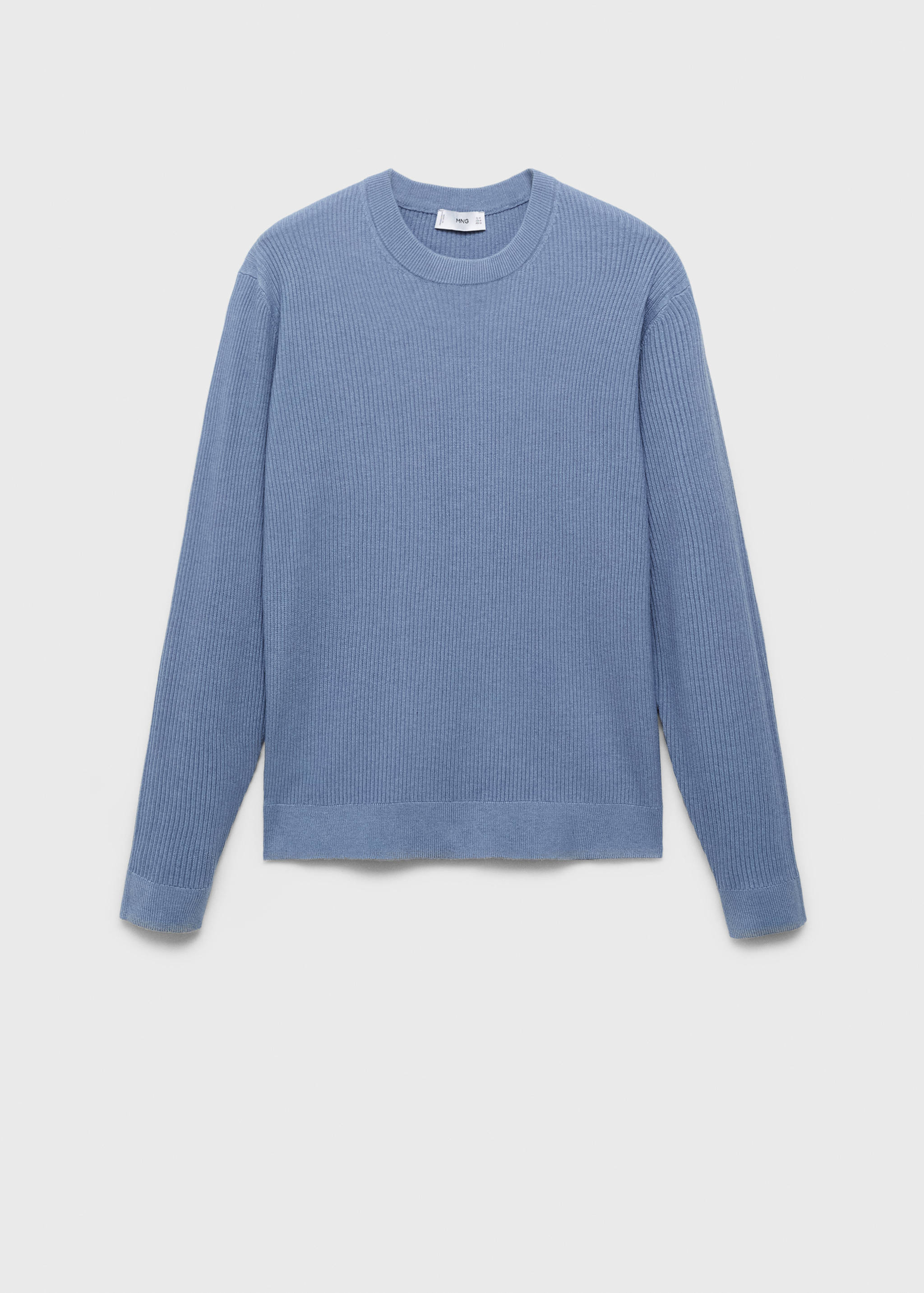 Fine rib-knit cotton sweater - Article without model