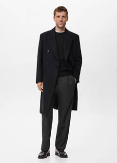 Fine rib-knit cotton sweater — Black 2