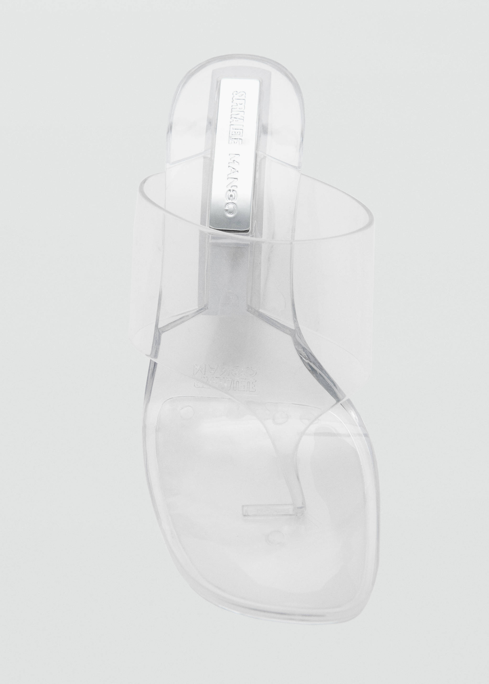 Sandales semi-transparentes en vinyle à talons compensés - Détail de l'article 2