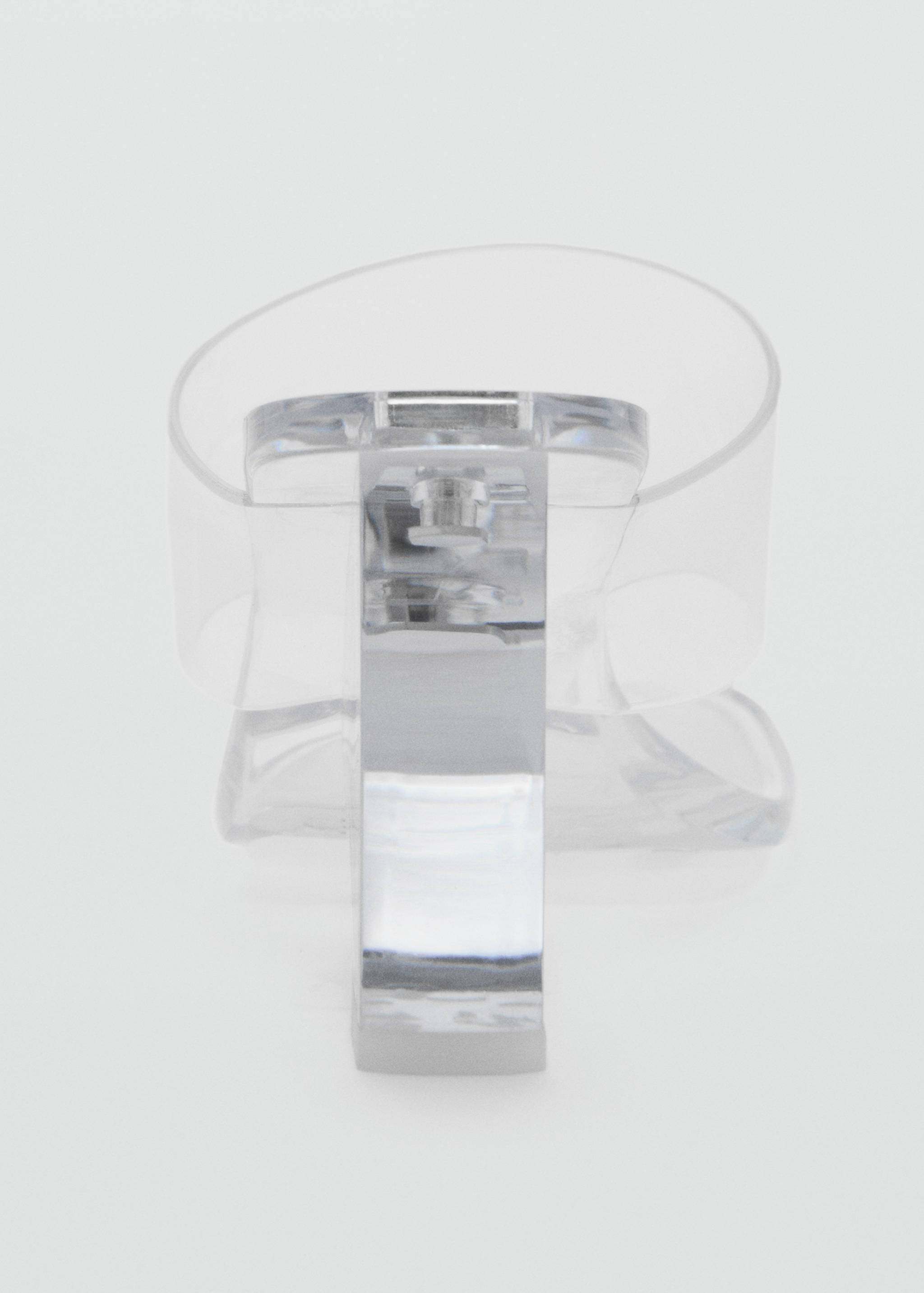 Sandales semi-transparentes en vinyle à talons compensés - Détail de l'article 3