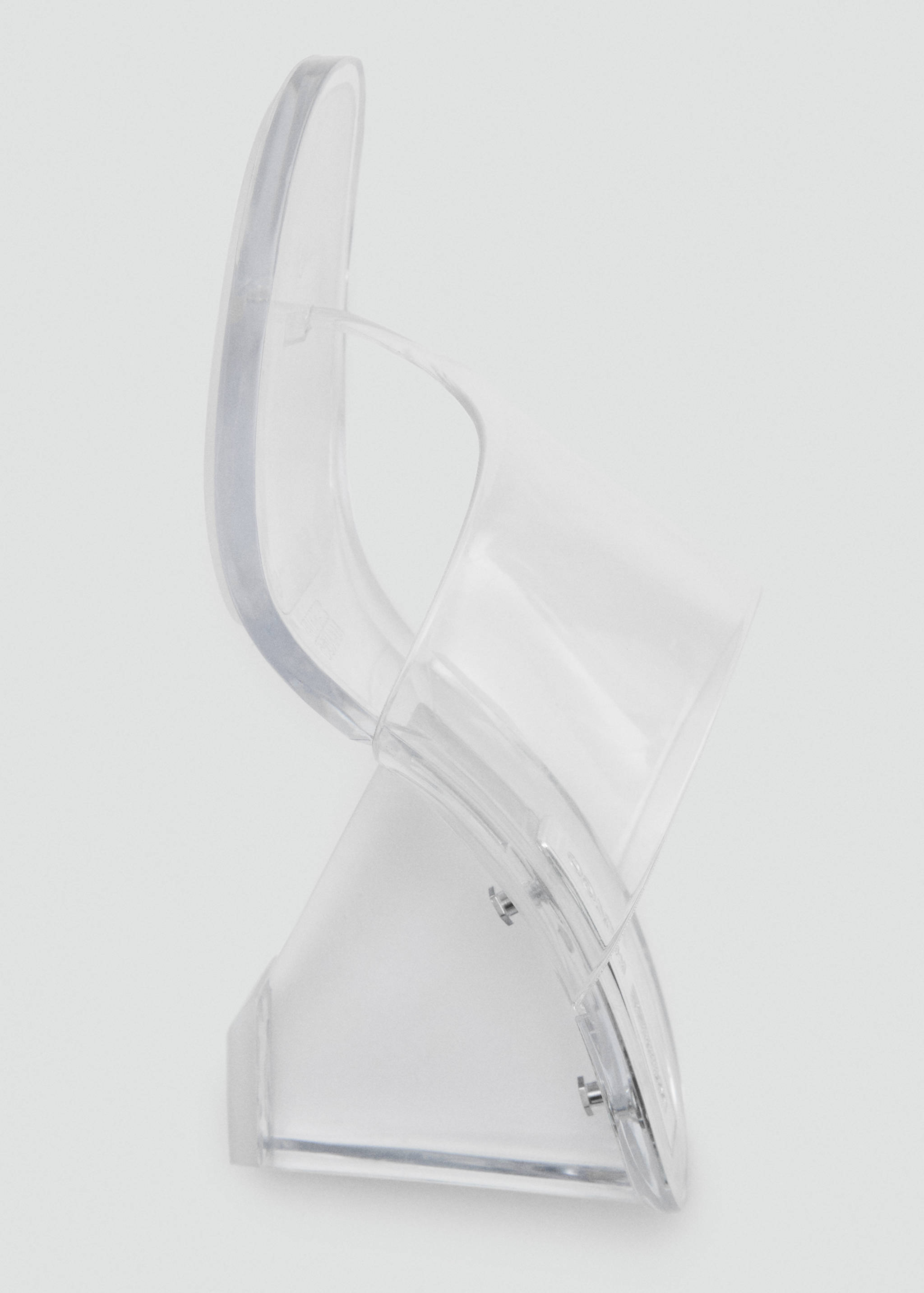 Sandales semi-transparentes en vinyle à talons compensés - Détail de l'article 4