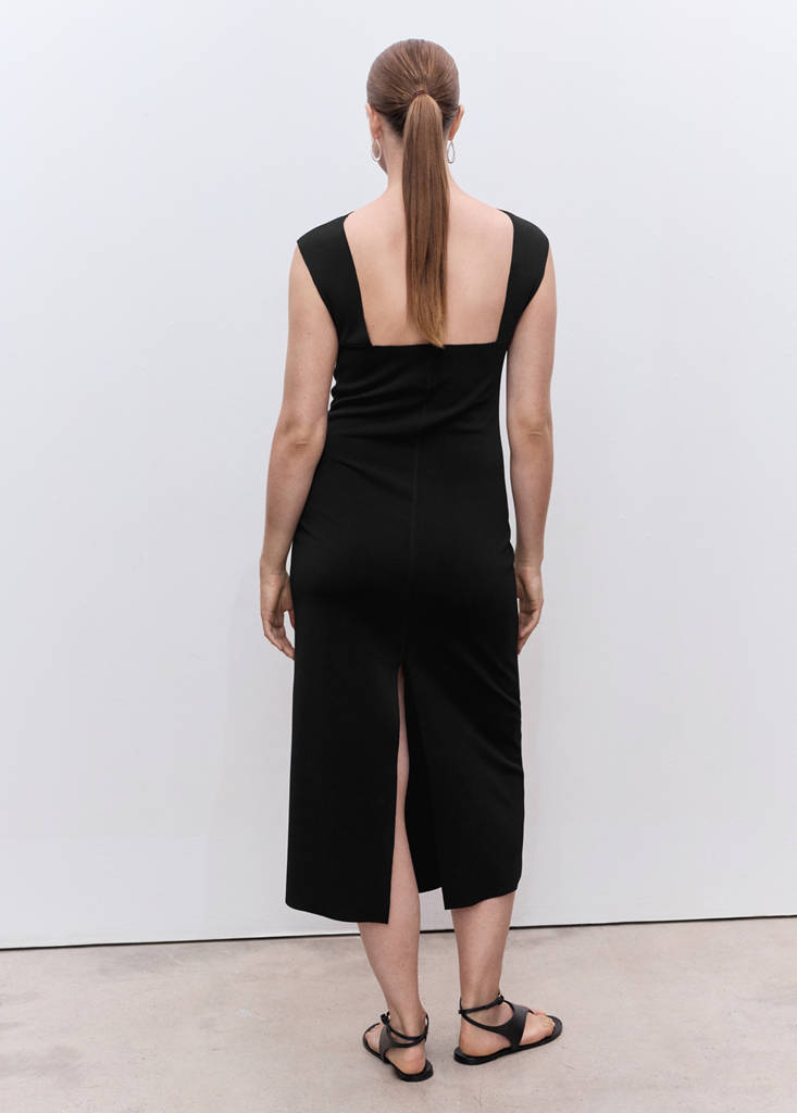 Maternity midi-dress — Black