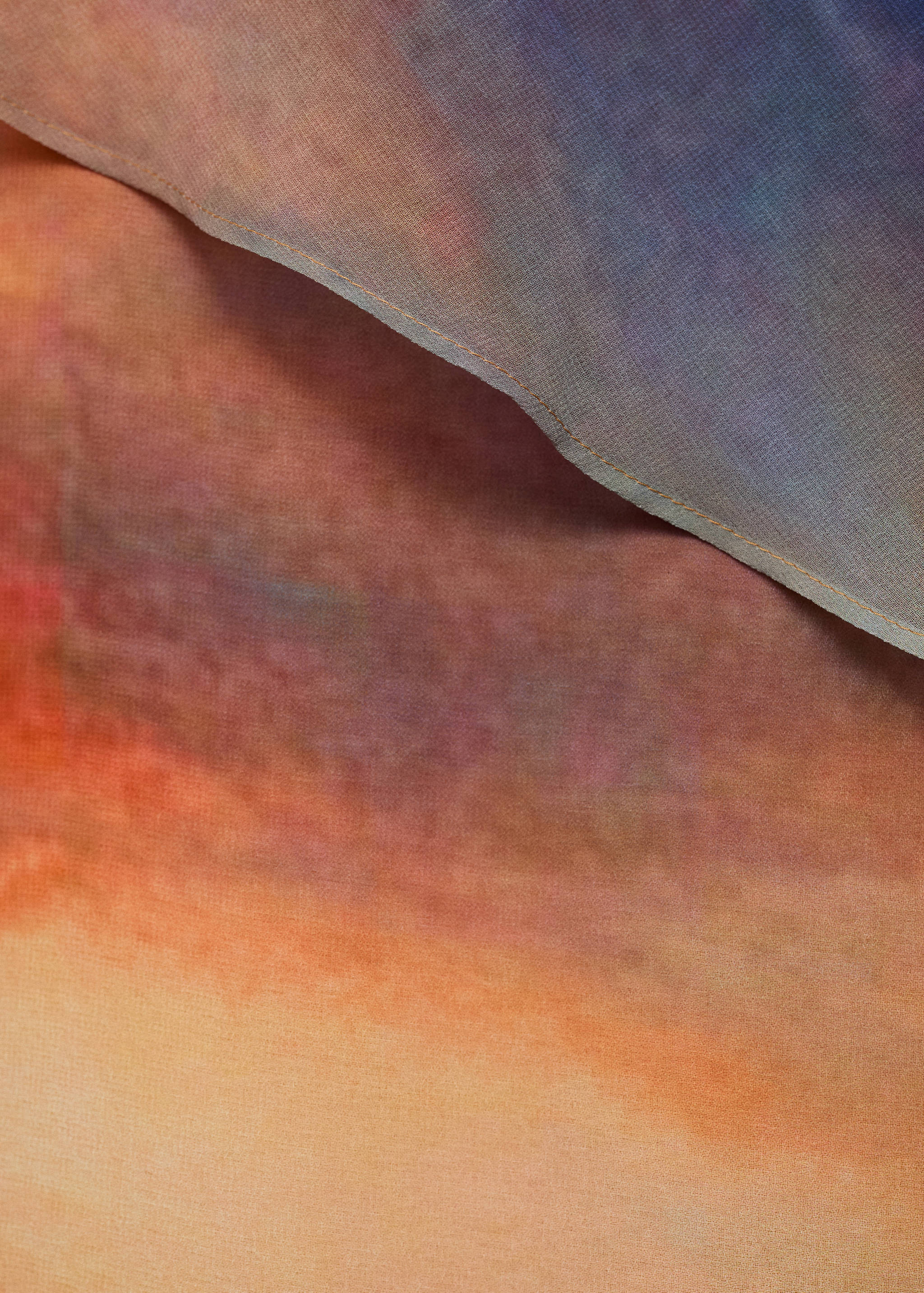 Vestido estampado capa asimétrica - Detalle del artículo 0