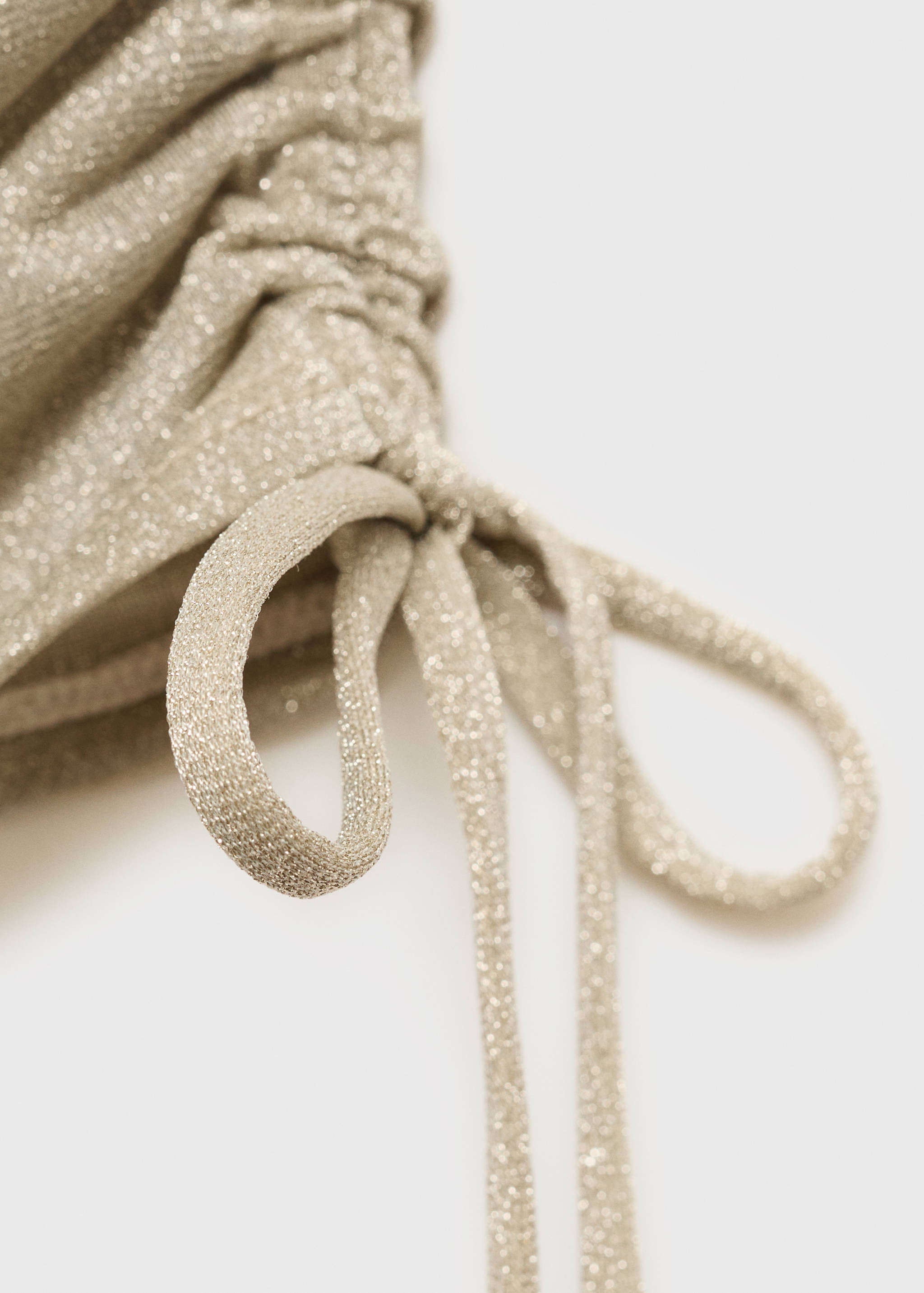 Lurex gathered skirt with cut-out - Details of the article 8