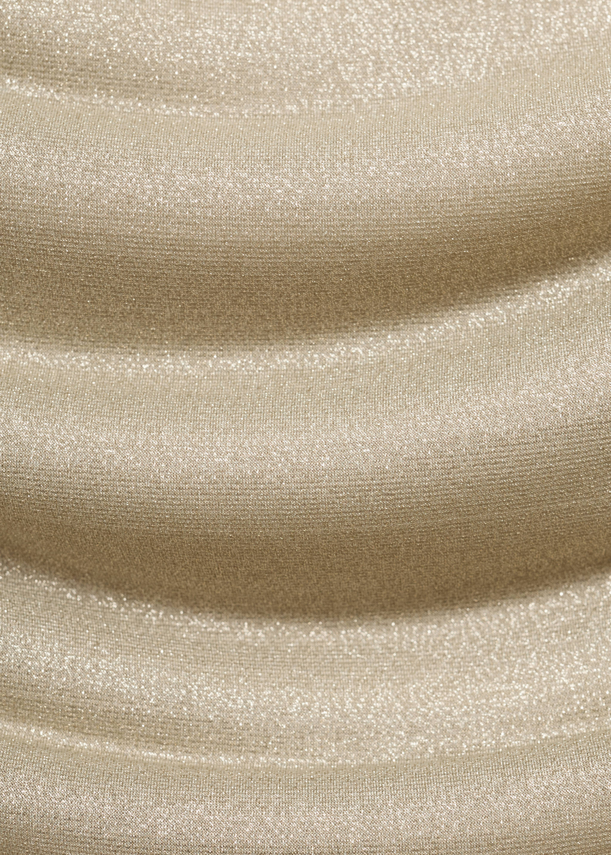 Lurex gathered skirt with cut-out - Details of the article 0