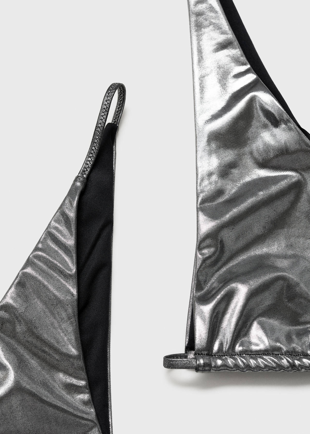 Metallic bikini bottom — Silver