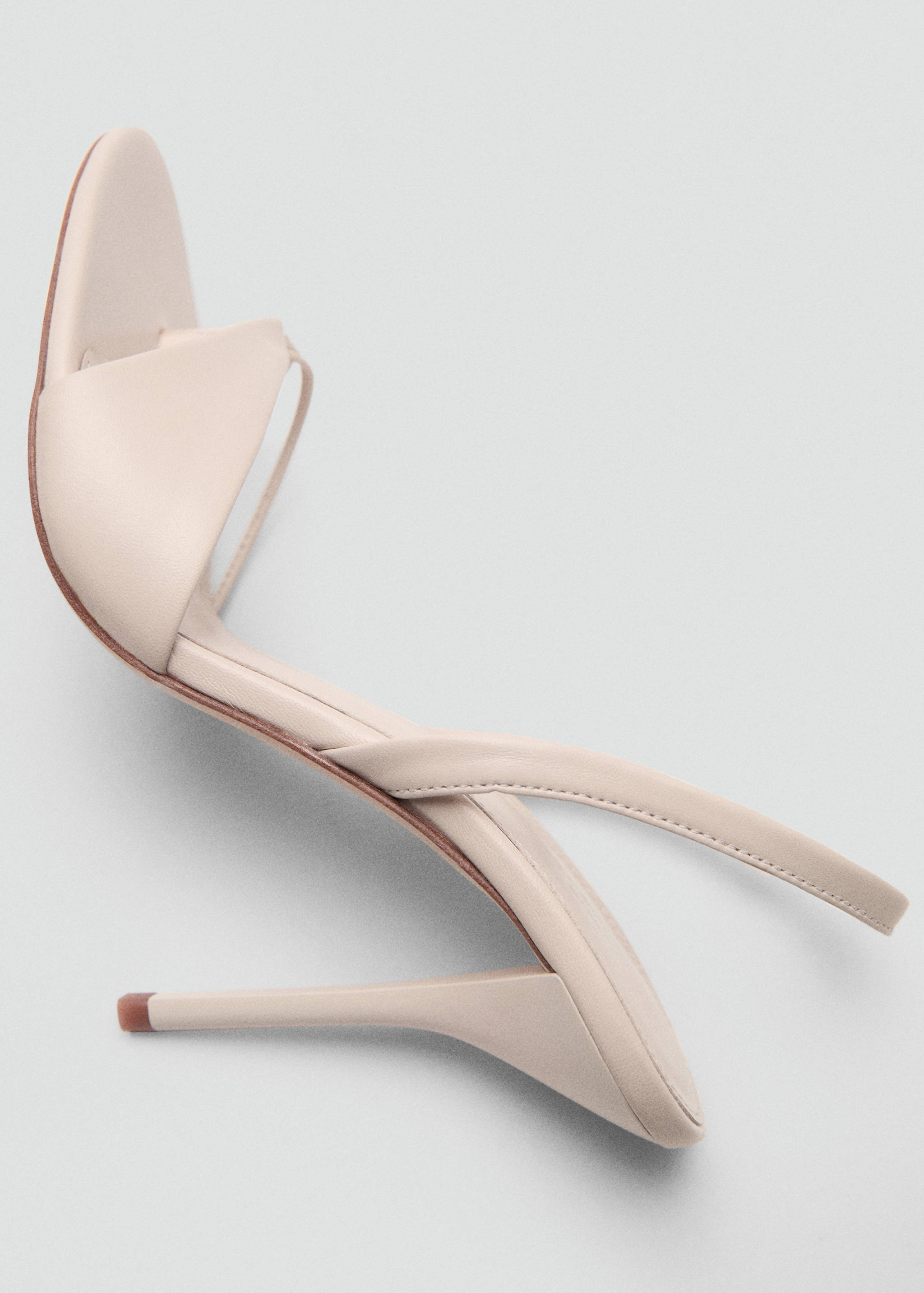 Sandale din piele cu toc în contrast - Detaliu al articolului 5