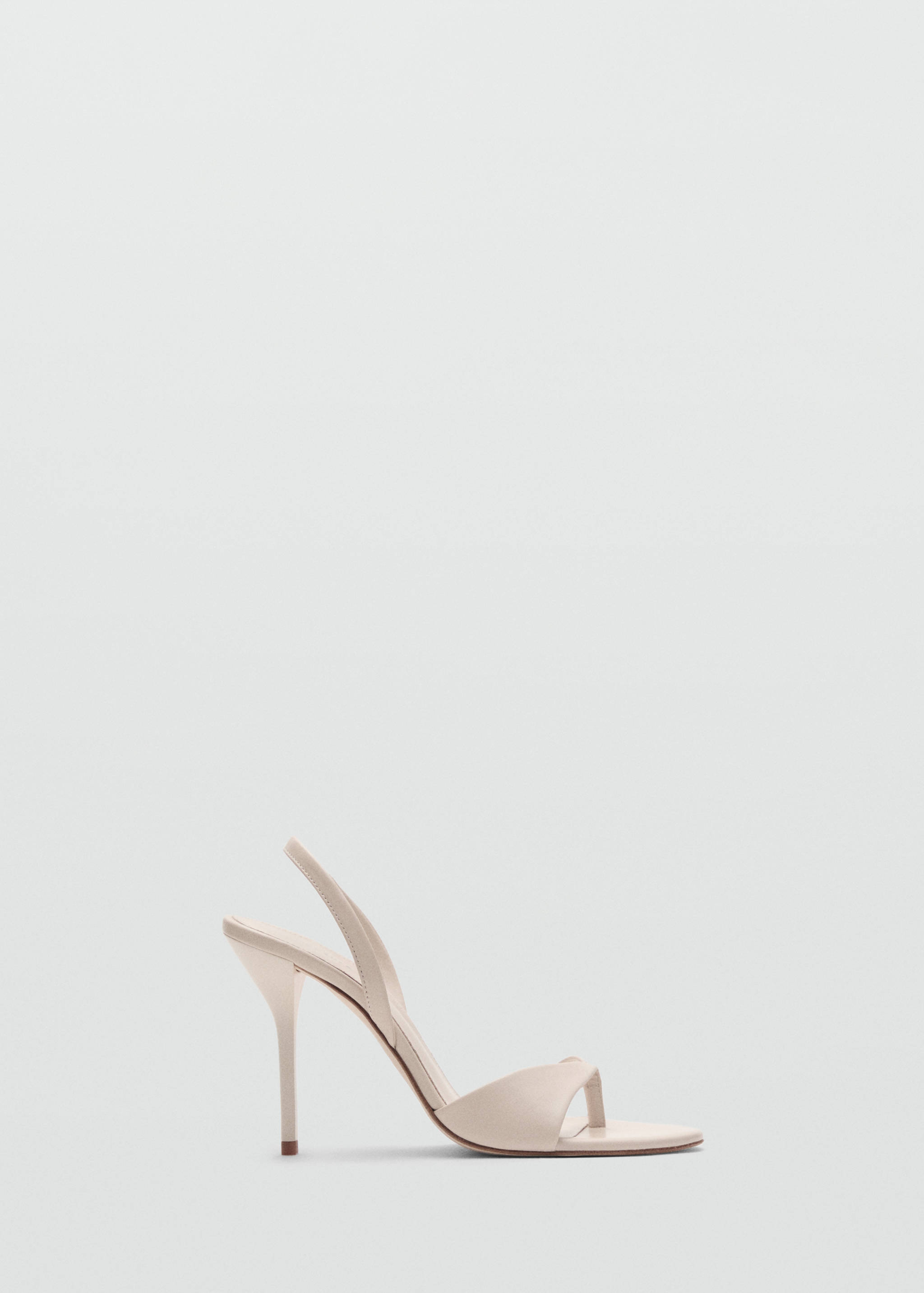 Leather sandals with contrasting heels - Article without model