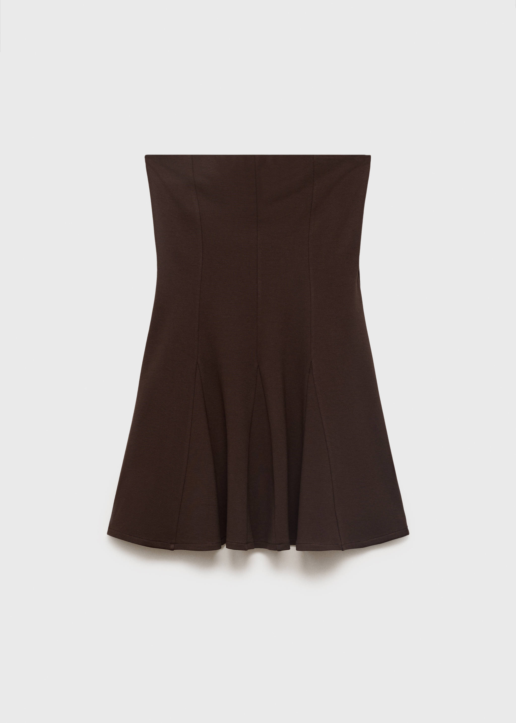 Strapless dress with pleats - Article without model