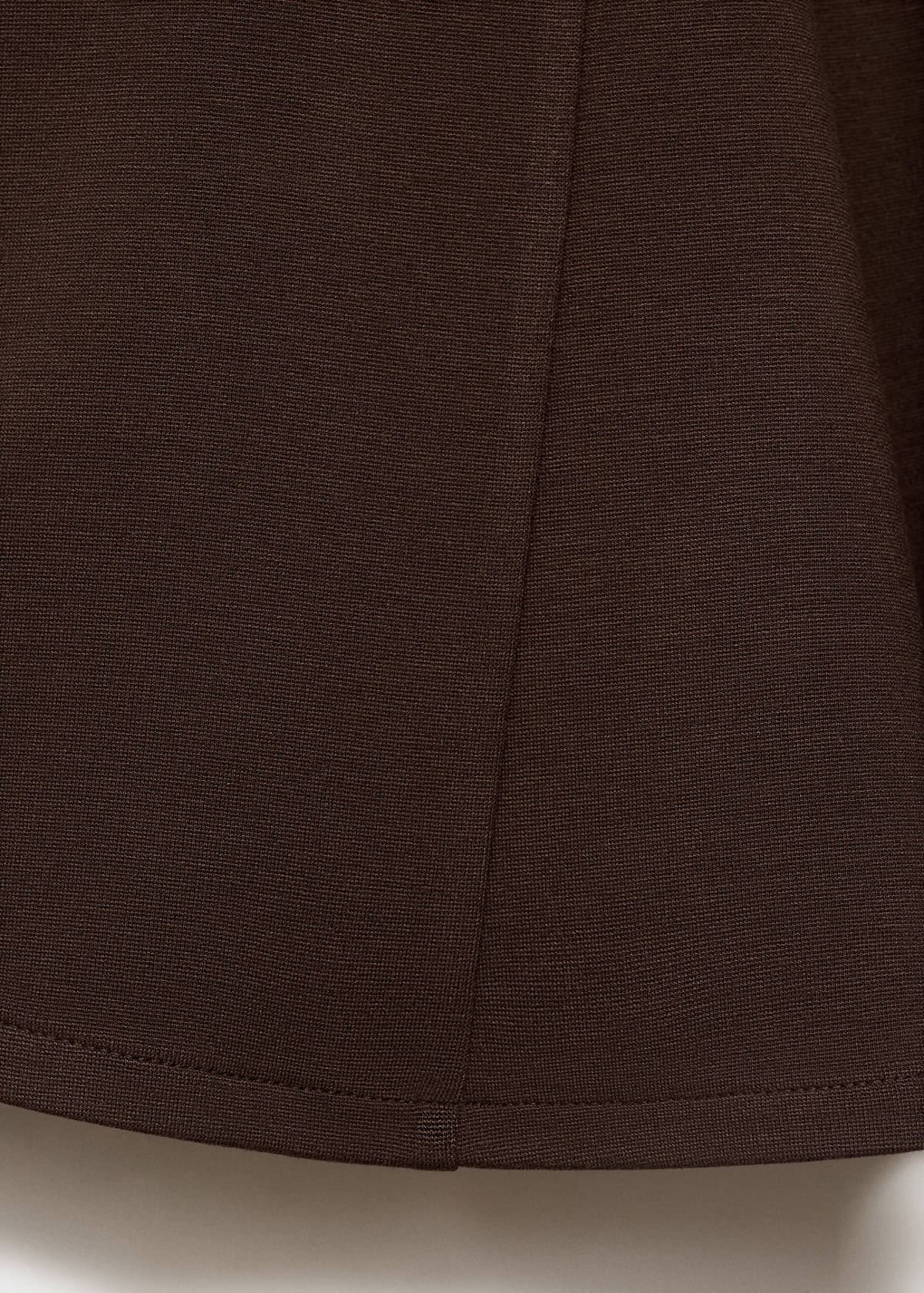 Strapless dress with pleats — Brown