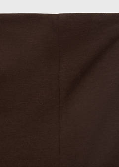Strapless dress with pleats — Brown 8