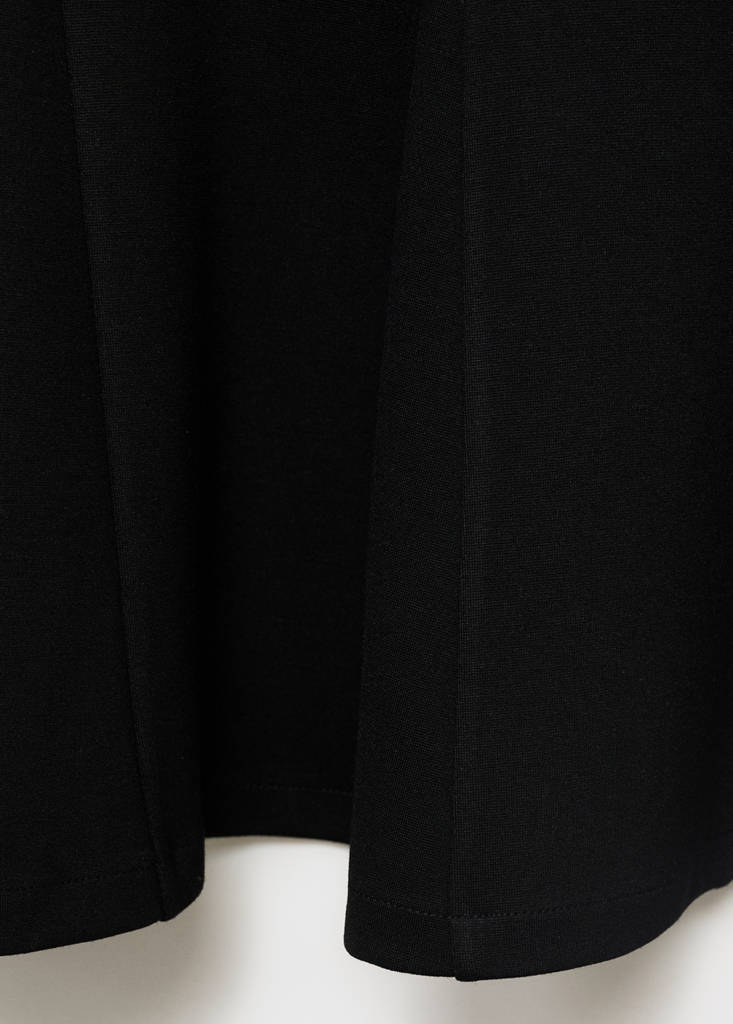 Strapless dress with pleats — Black