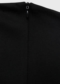 Strapless dress with pleats — Black 8