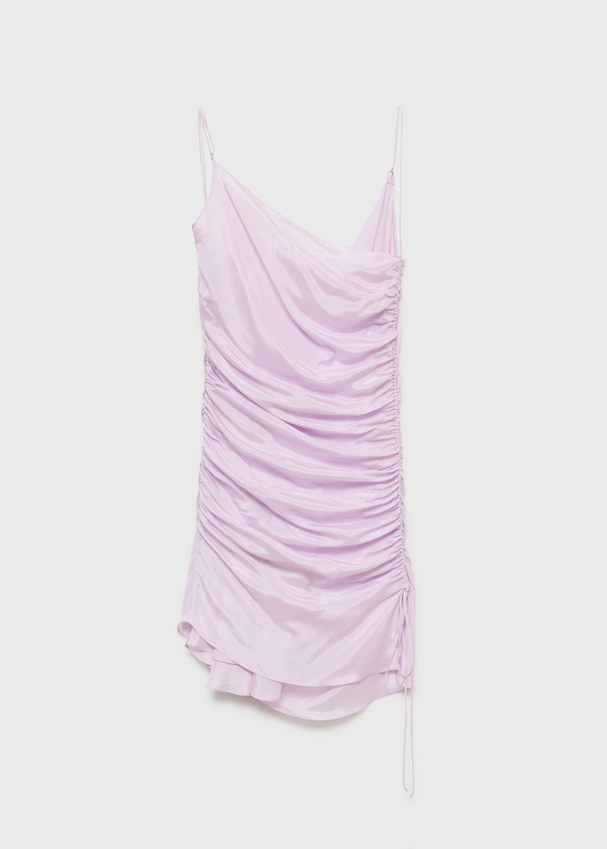 Gerafftes Kleid mit satiniertem Finish - Artikel ohne Model