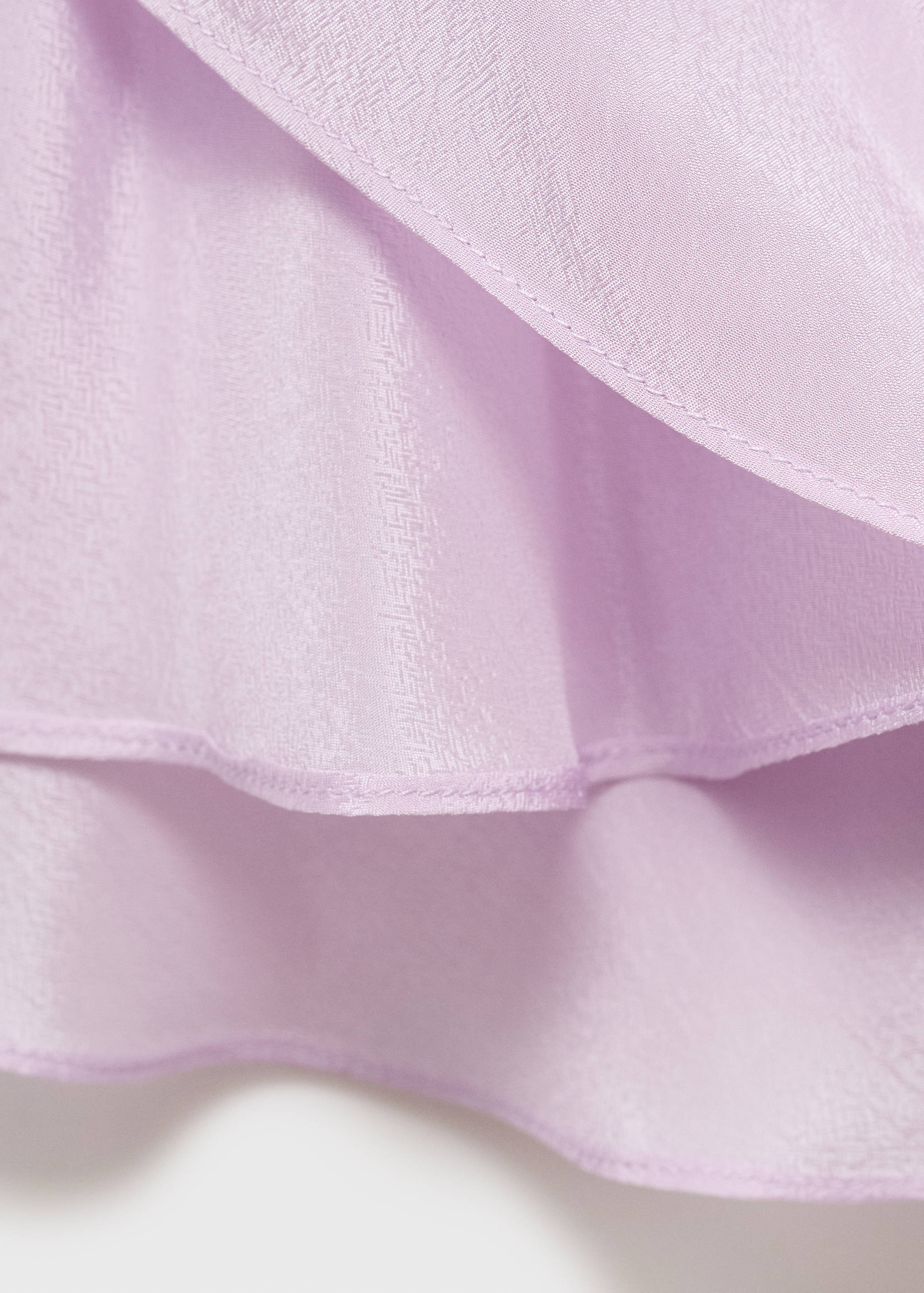 Gerafftes Kleid mit satiniertem Finish - Detail des Artikels 0