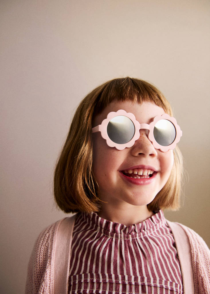 MANGO KIDS - Lunettes de soleil fleur rose pâle - Taille unique - Bébé fille