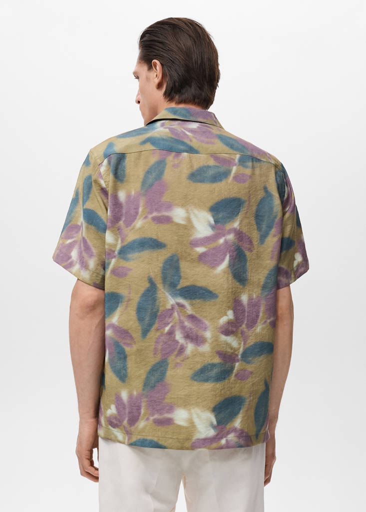 Printed short-sleeved shirt — Light/Pastel Purple