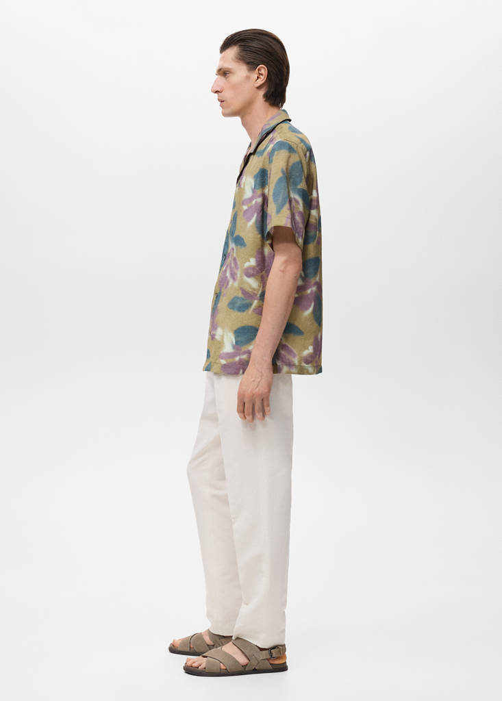 Printed short-sleeved shirt — Light/Pastel Purple