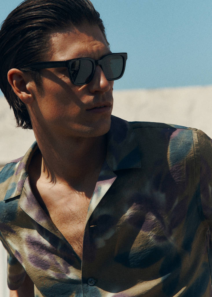 Printed short-sleeved shirt — Light/Pastel Purple