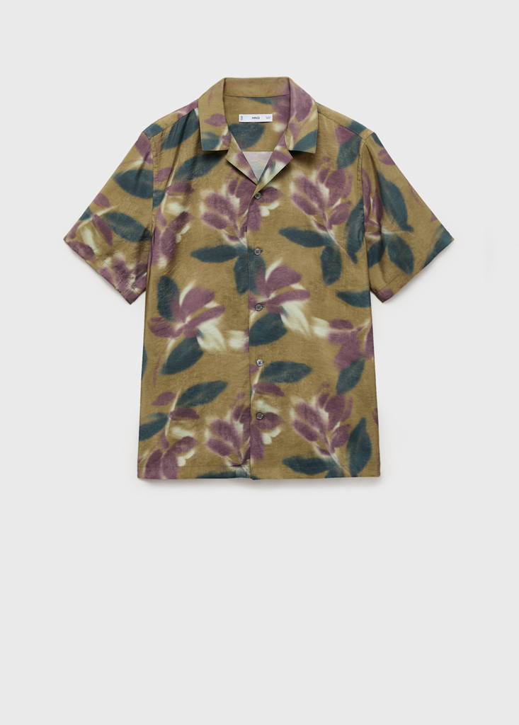Printed short-sleeved shirt — Light/Pastel Purple