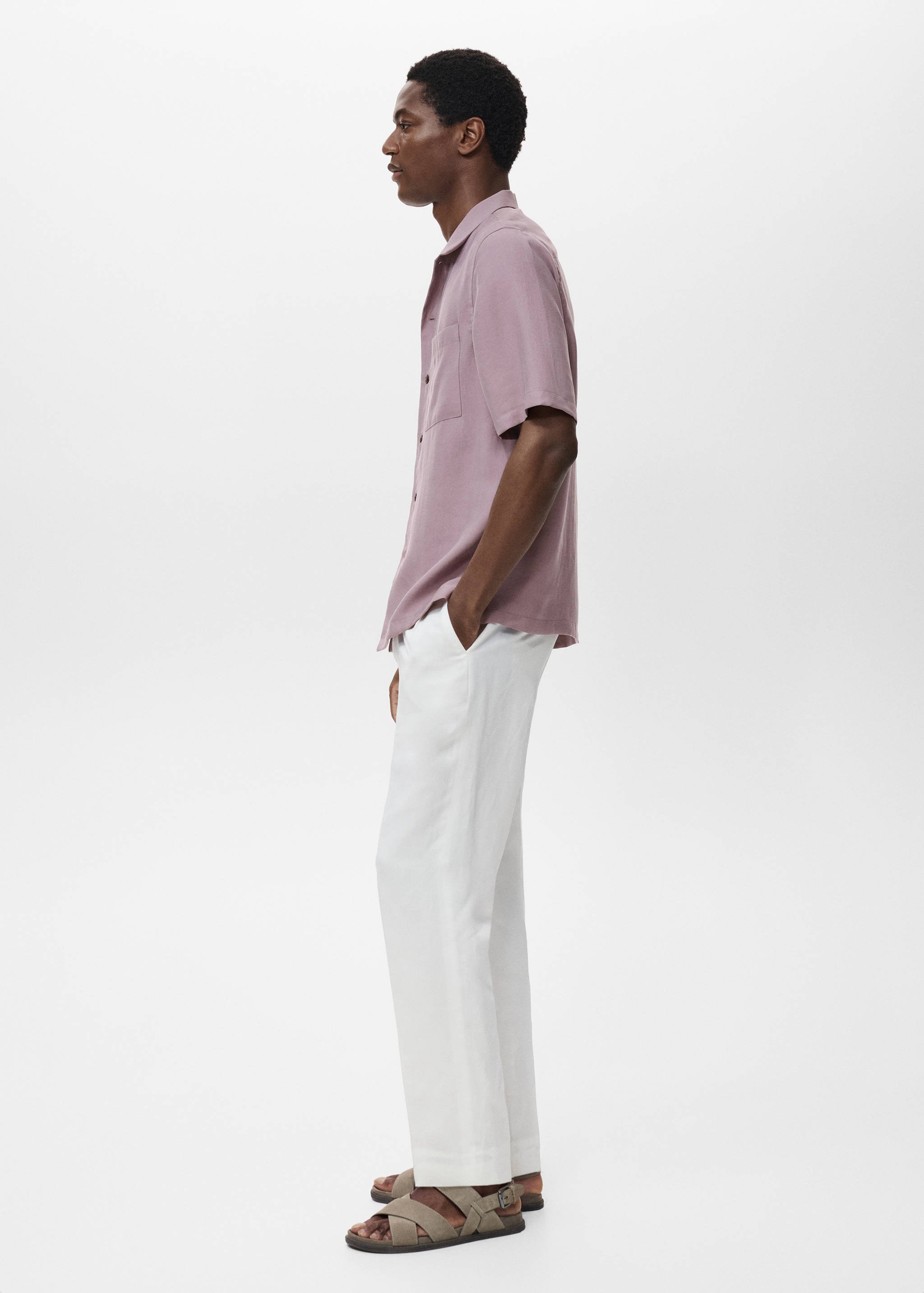 Camisa lyocell bolsillo - Detalle del artículo 2