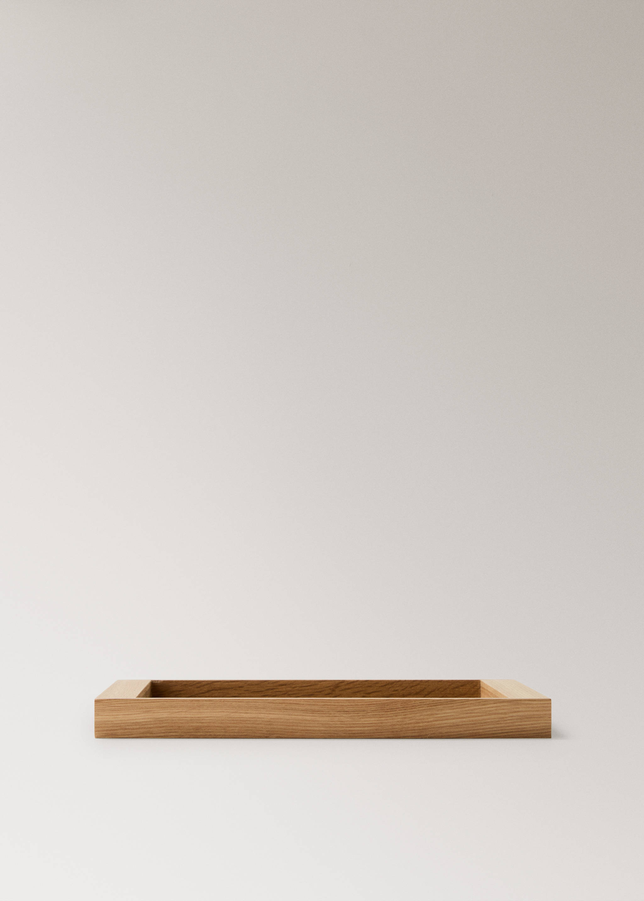 Medium rectangular wooden tray - Article without model