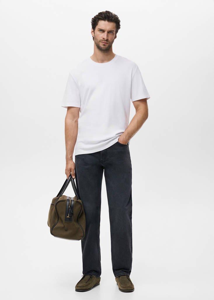 Medium weight regular fit T-shirt — White