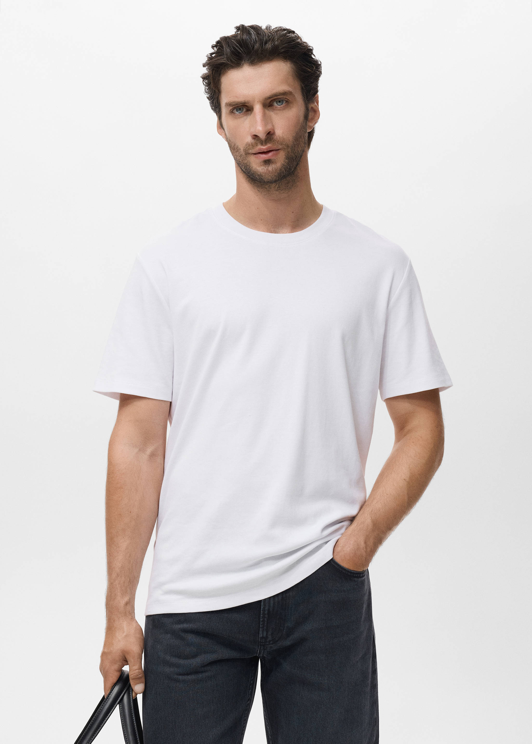 Medium weight regular fit T-shirt - Medium plane