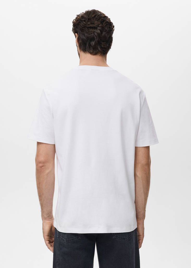 Medium weight regular fit T-shirt — White