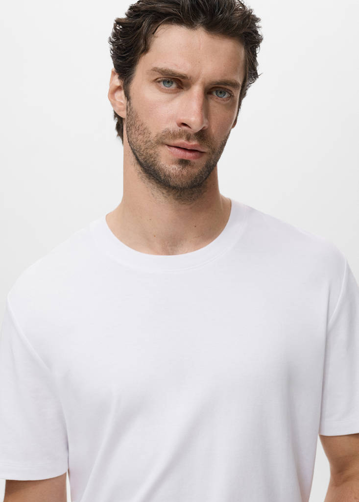 Medium weight regular fit T-shirt — White