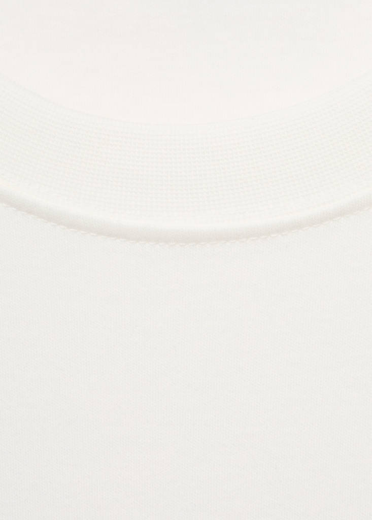 Medium weight regular fit T-shirt — White