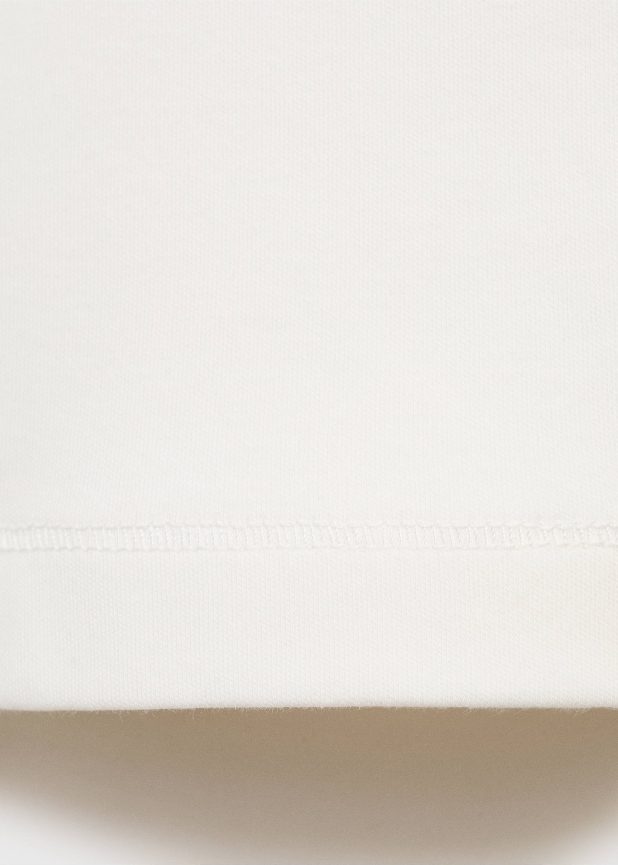 Medium weight regular fit T-shirt - Details of the article 0, White. Ref: 17061279-00.