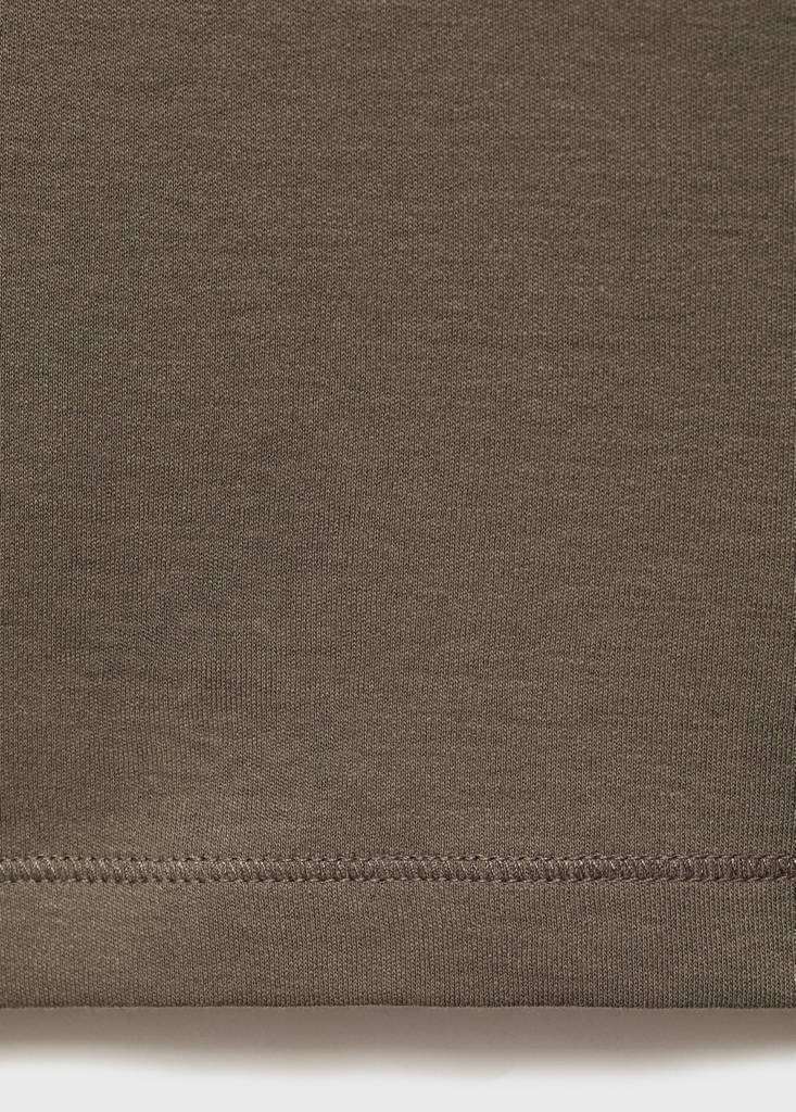 Medium weight regular fit T-shirt — Medium Brown