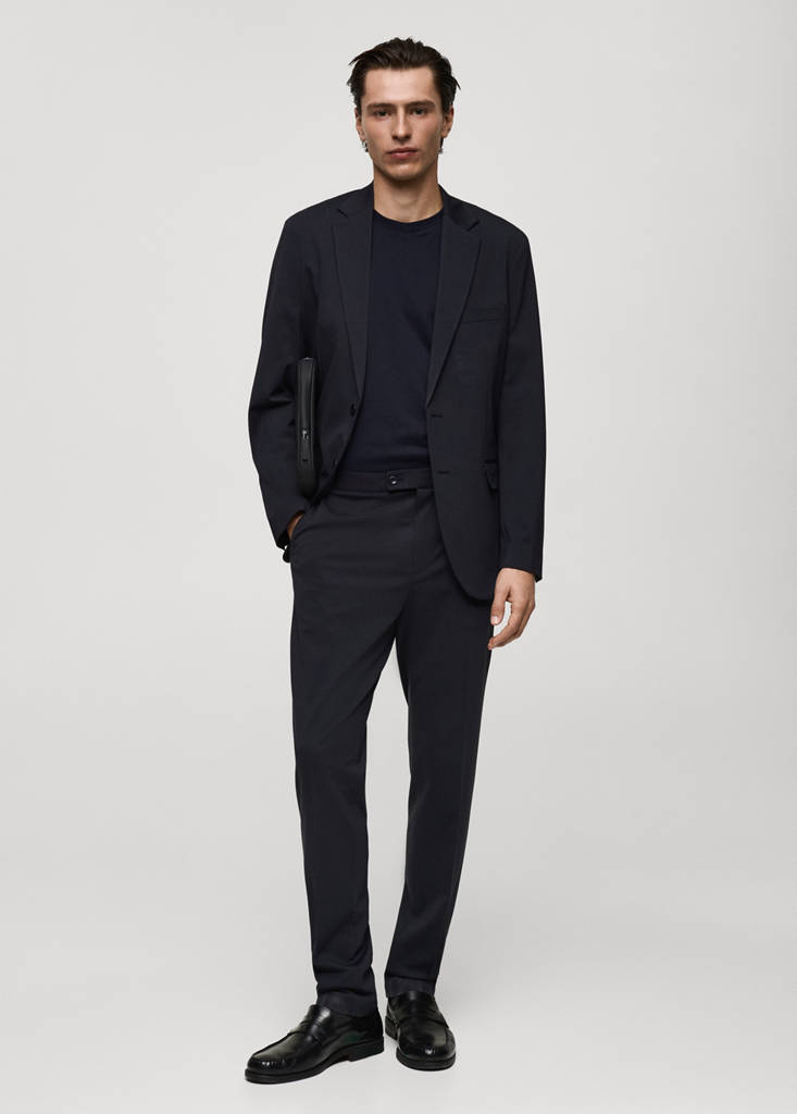 Medium weight regular fit T-shirt — Dark Navy