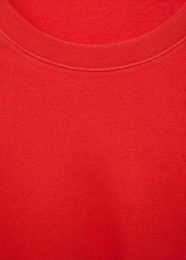 Medium weight regular fit T-shirt — Red