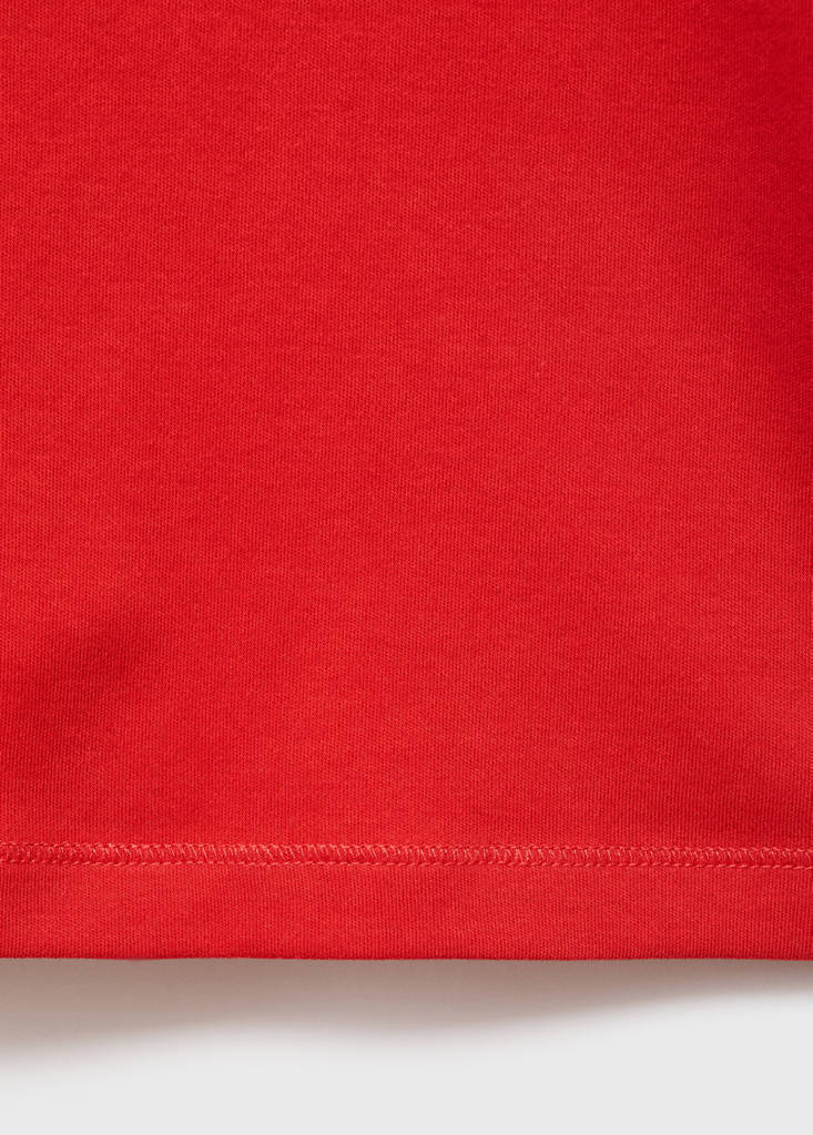 Medium weight regular fit T-shirt — Red